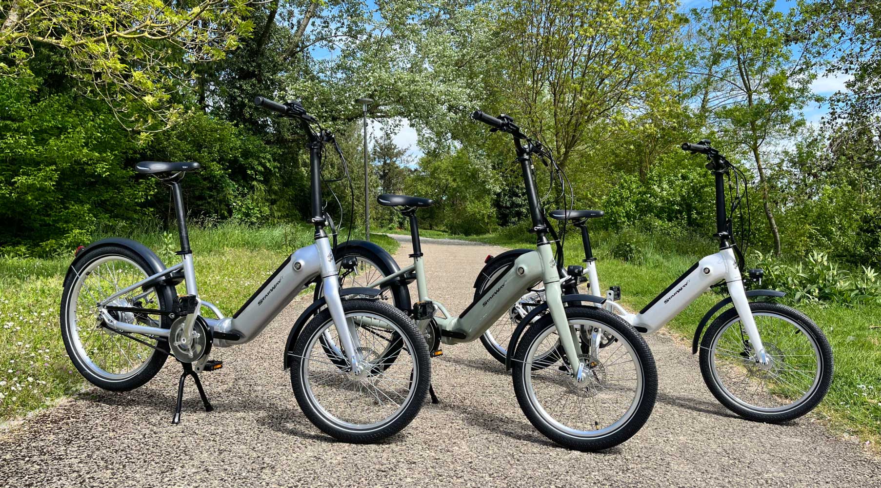 Vélo à assistance électrique compact Starway, modèle Pliant